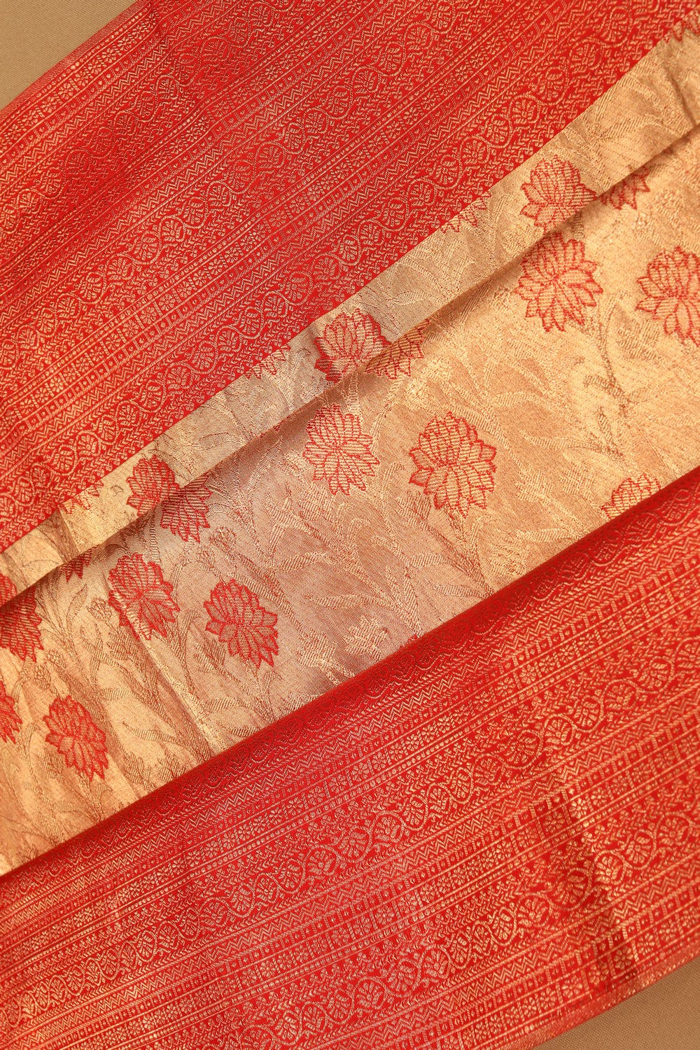 Image of Kanchipuram Tissue Brocade Saree