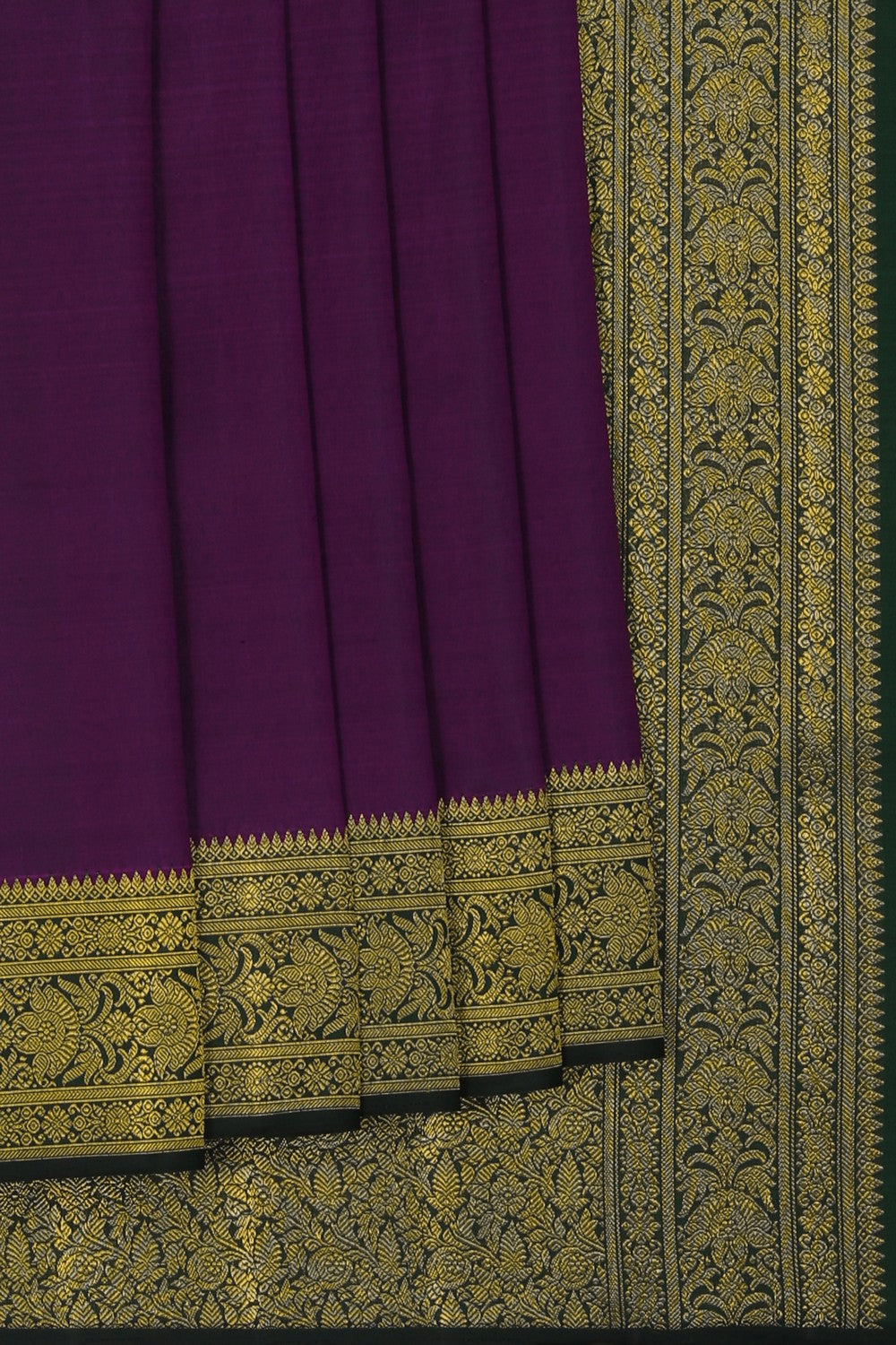 Image of Arani Silk Purple Saree