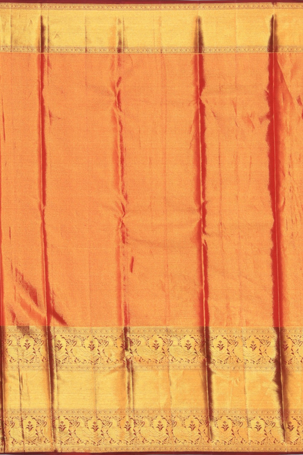 Kanchipuram Silk Tissue Brocade Pink Saree