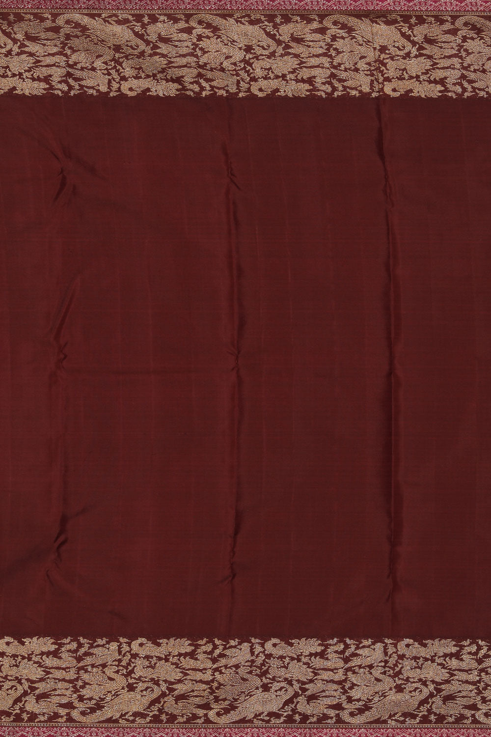 Image of Arani Silk Brocade Mustard Saree