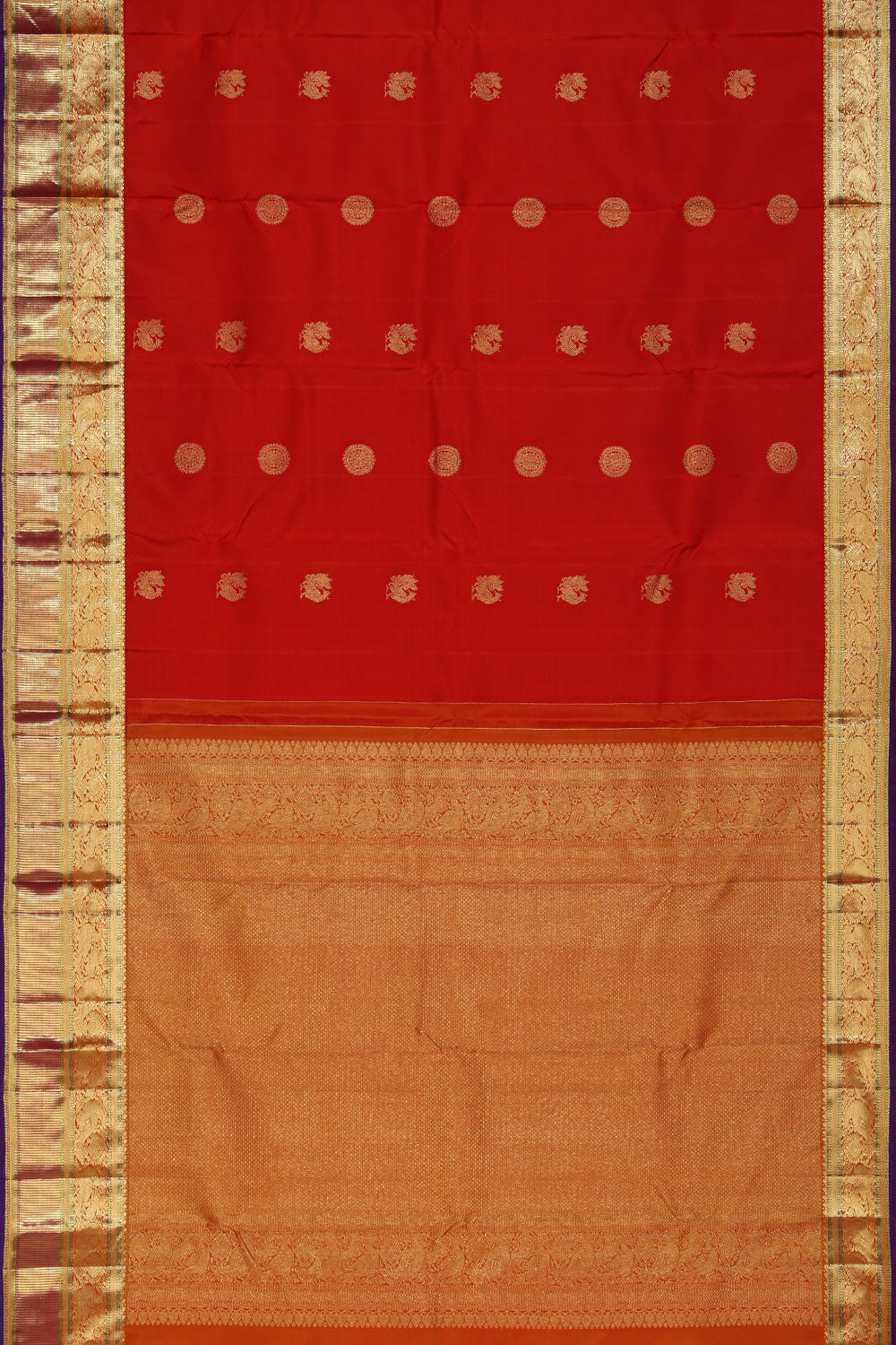 Image of Very Pretty Silk Red Saree