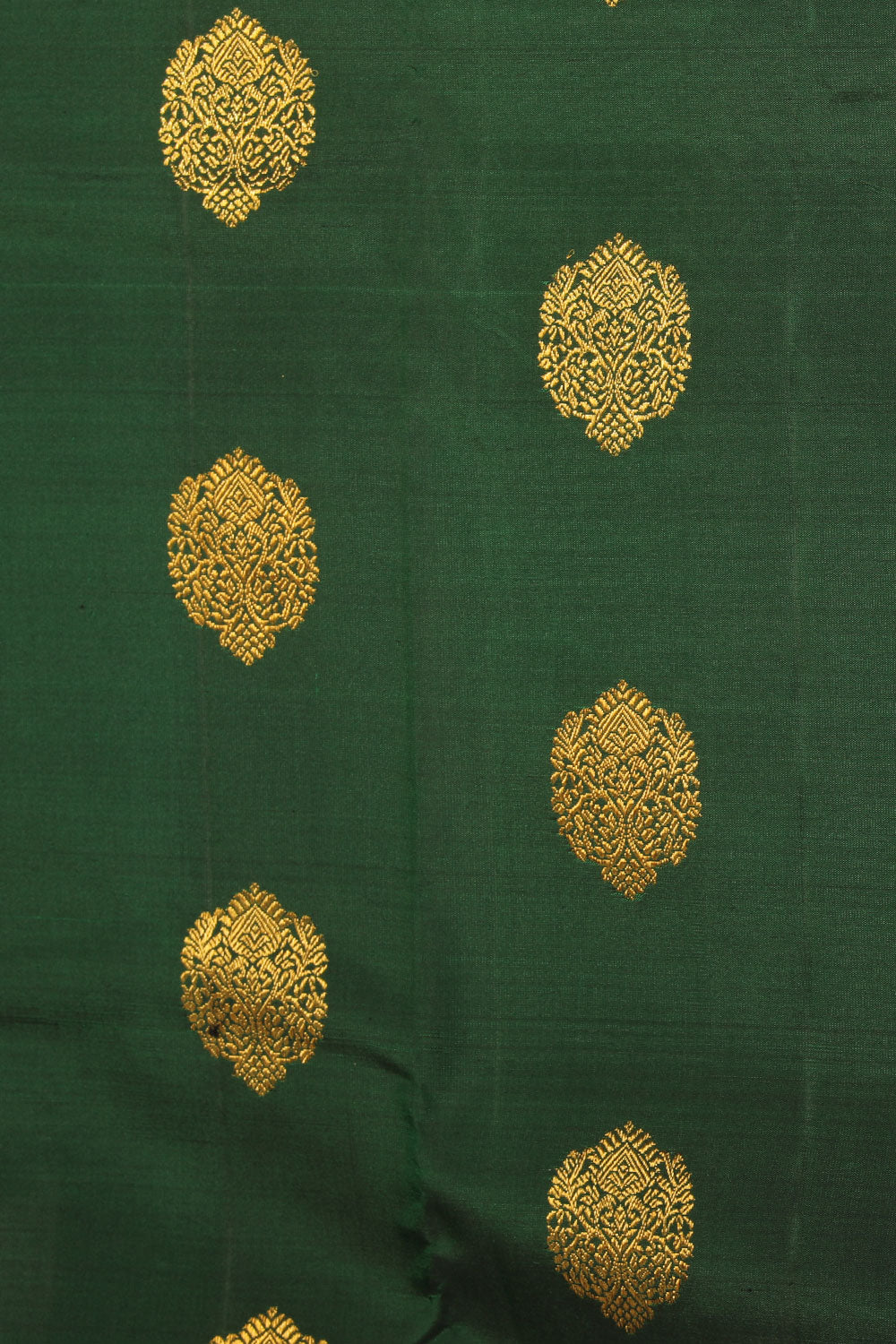 Collection of Arani Silk Bottle Green Saree in a gallery layout