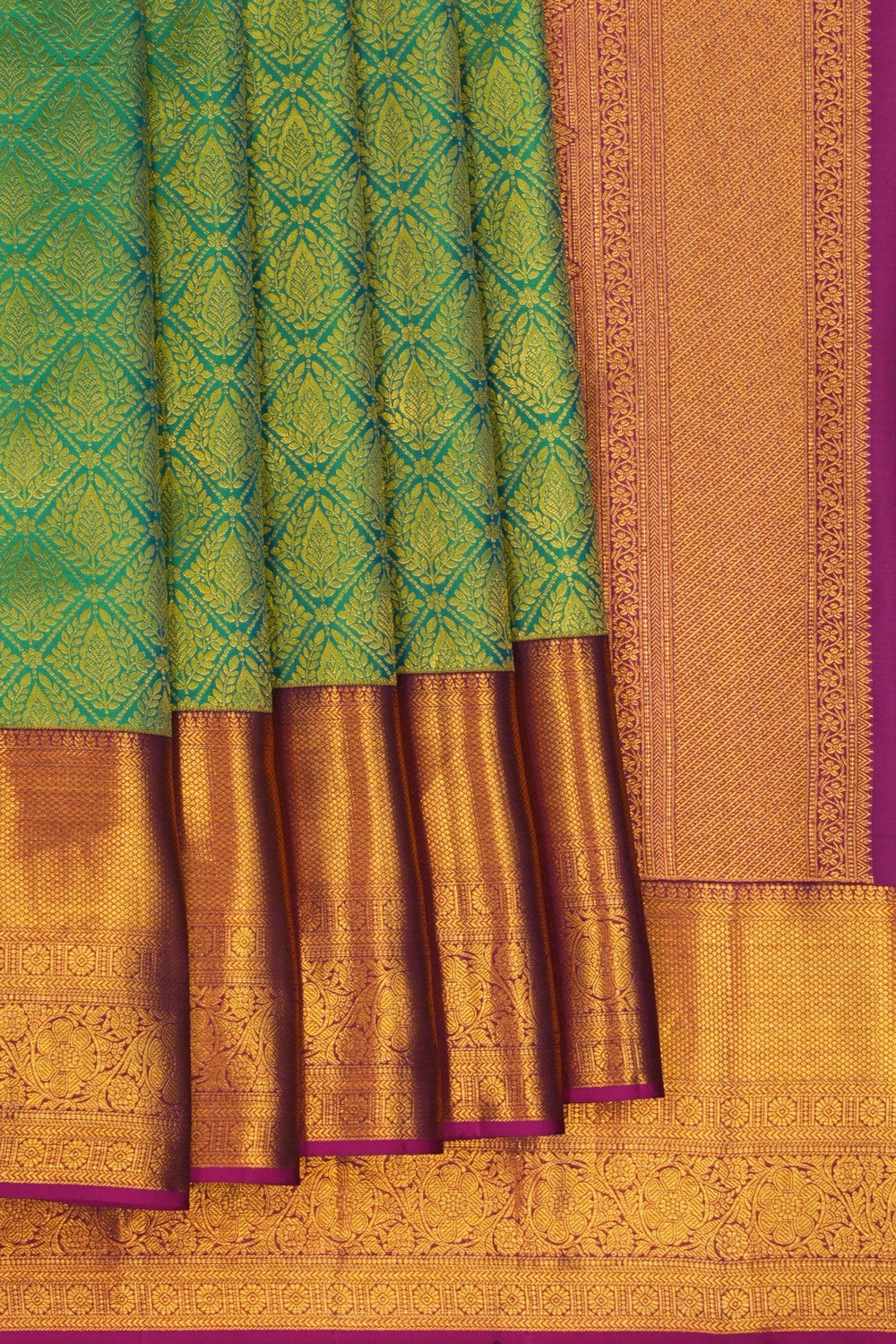 Image of Kanchipattu Brocade Green Saree