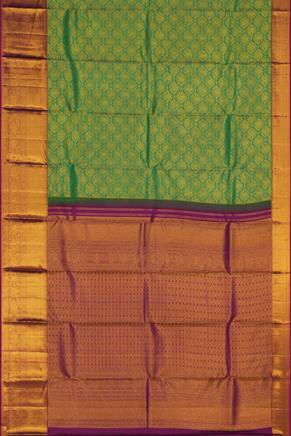 Image of Kanchipattu Brocade Green Saree