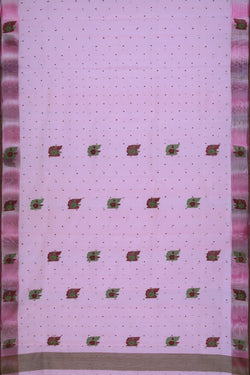 Image of Kora Silk Onion Pink Saree