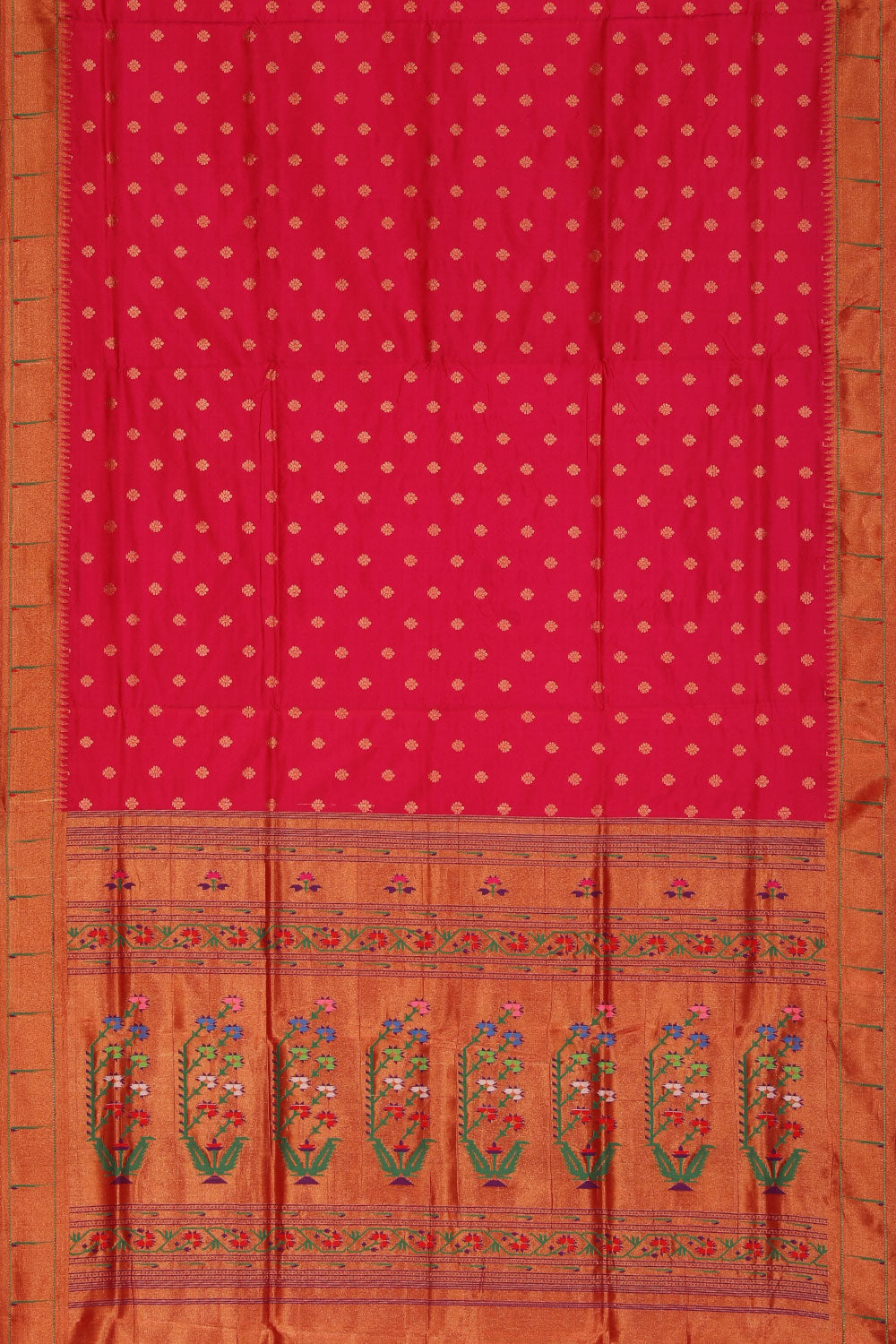 Collection of Paithani Silk Pink Saree in a gallery layout