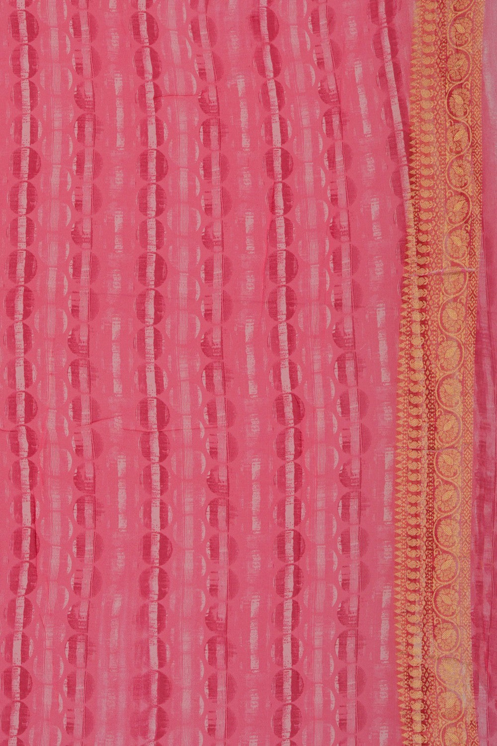 Image of Pink Georgette Saree