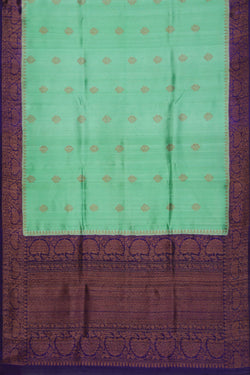 Collection of Banarasi Dupion Silk Turquoise Green Saree in a gallery layout