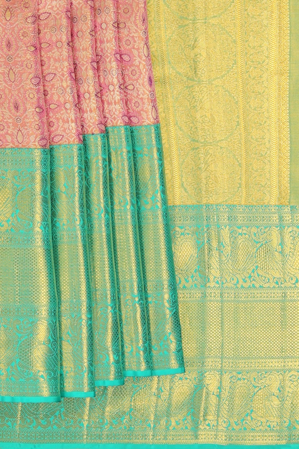 Image of Kanchipuram Tissue Brocade Saree