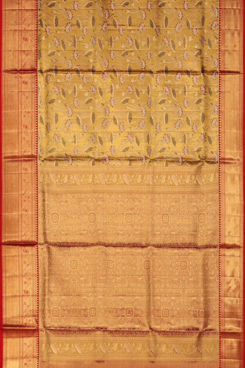 Image of Kanchipuram Tissue Brocade Saree