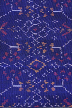 Image of Rajkot Patola Indigo Blue Dupatta