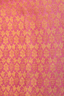 Image of Kanjivaram Silk Pink Saree