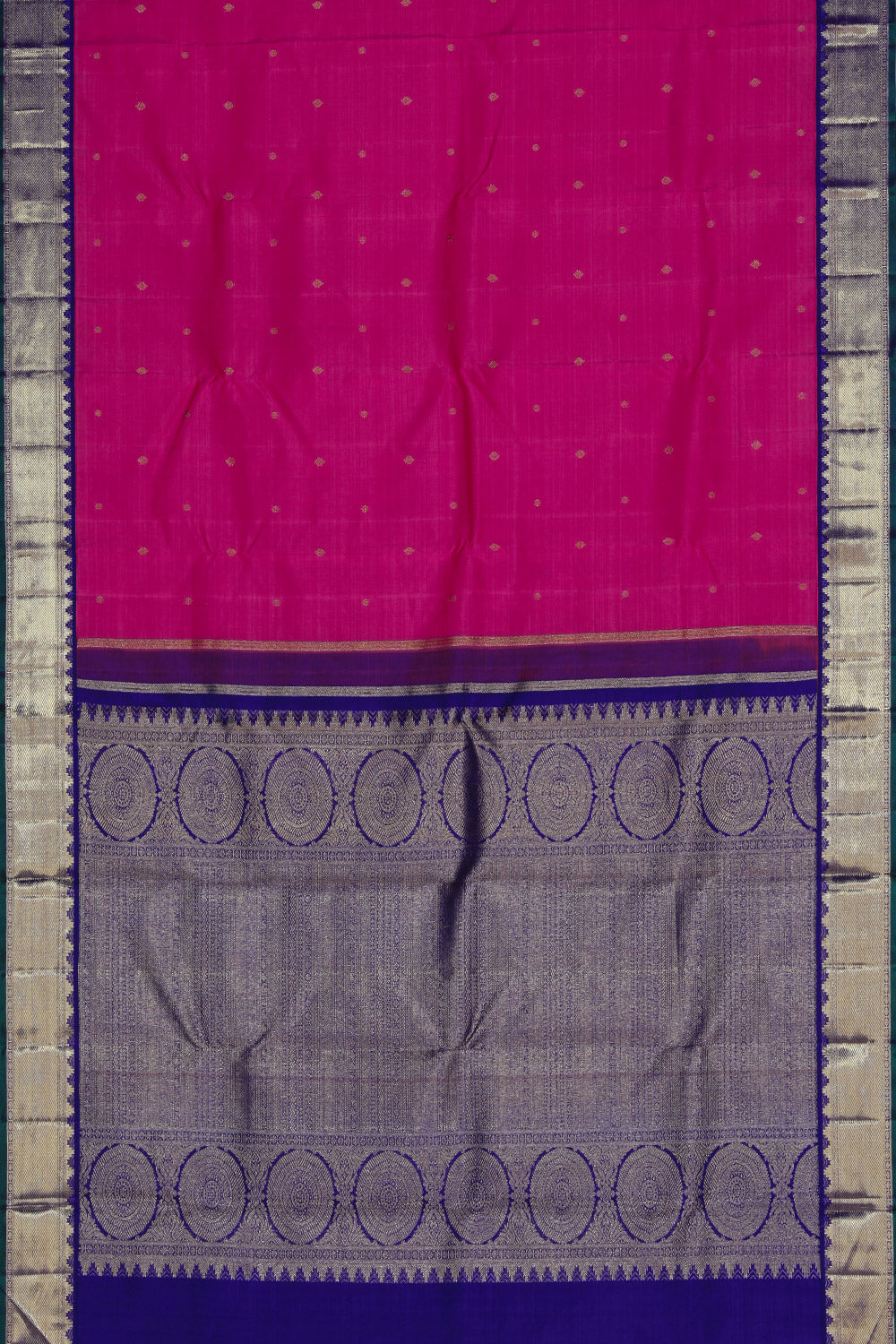 Collection of Arani Silk Pink Saree in a gallery layout