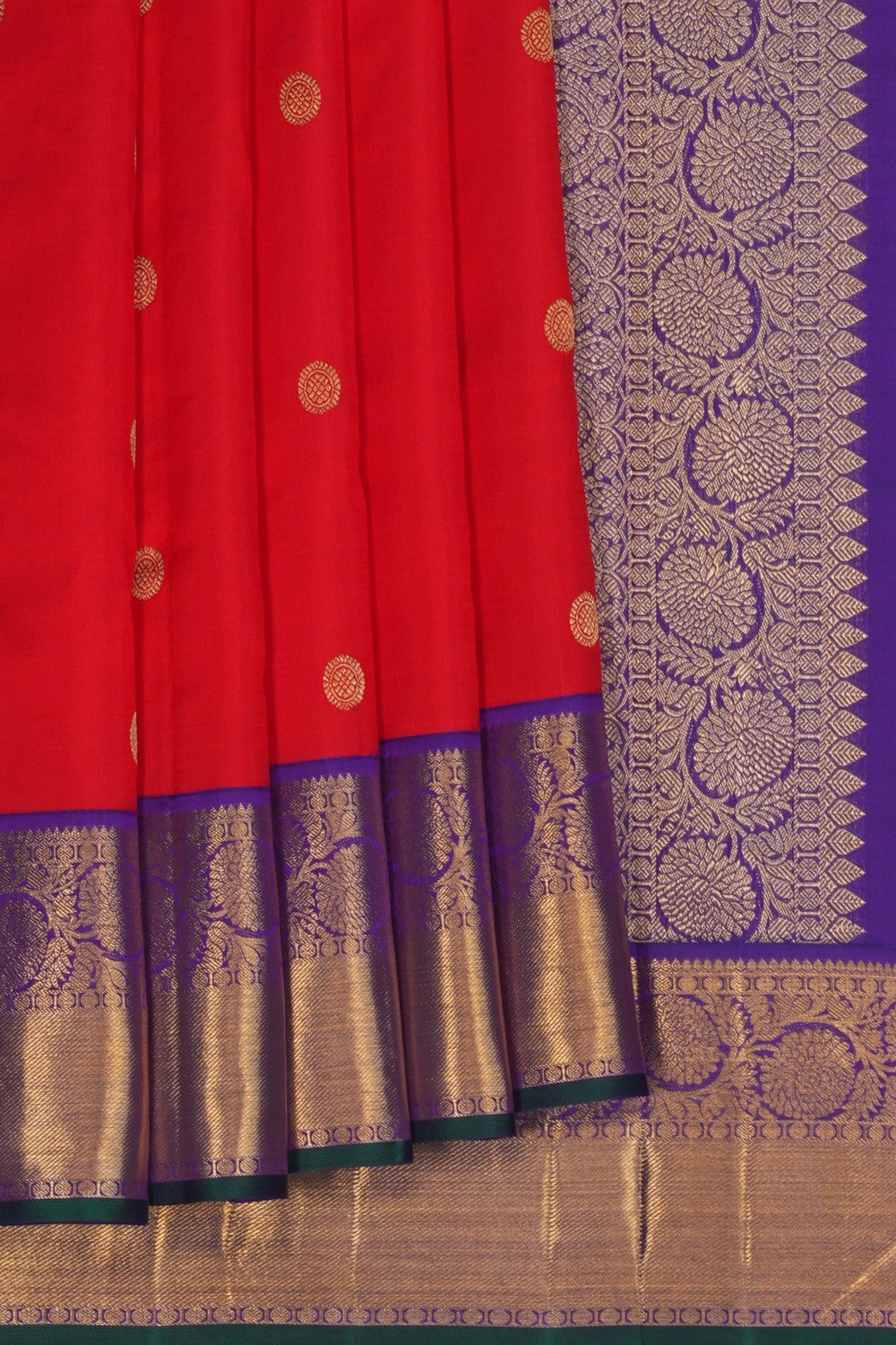 Image of Arani Silk Red Saree