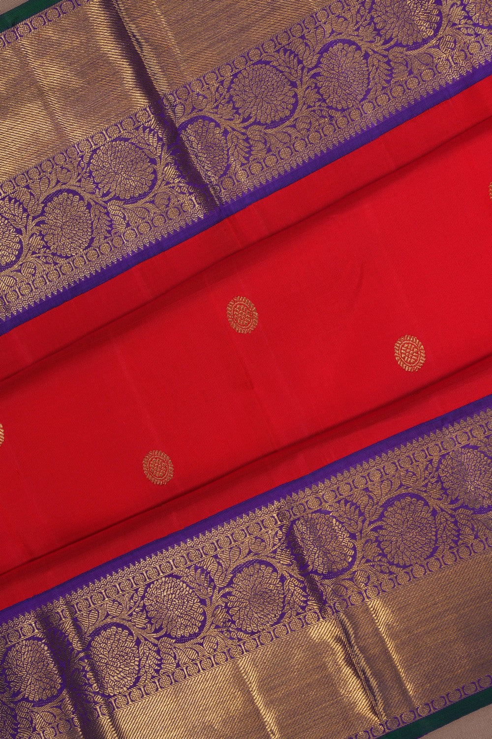 Image of Arani Silk Red Saree