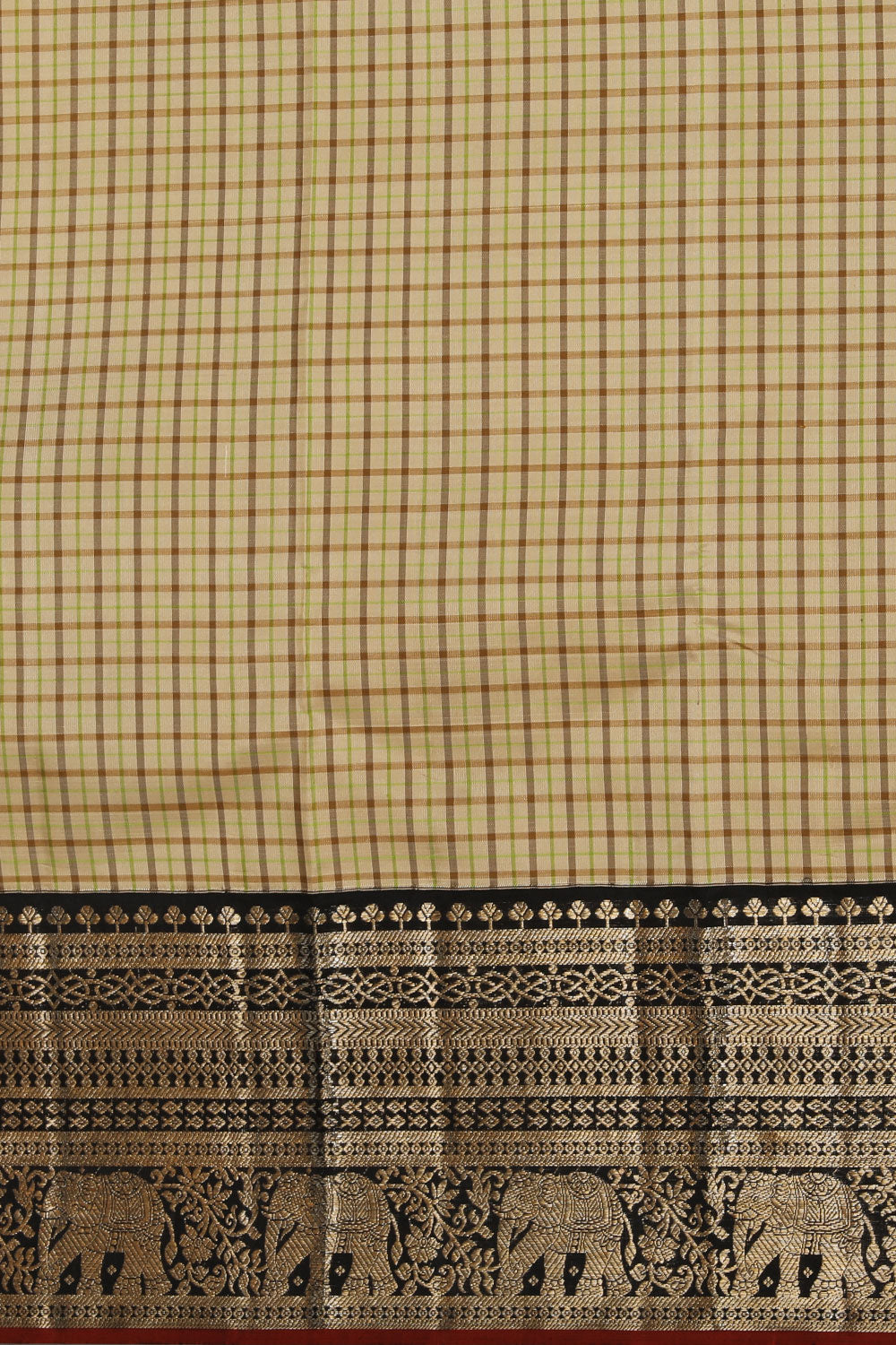 Image of Arani Silk Cream Saree
