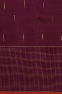 Collection of Kanchipuram Silk Violet Saree in a gallery layout