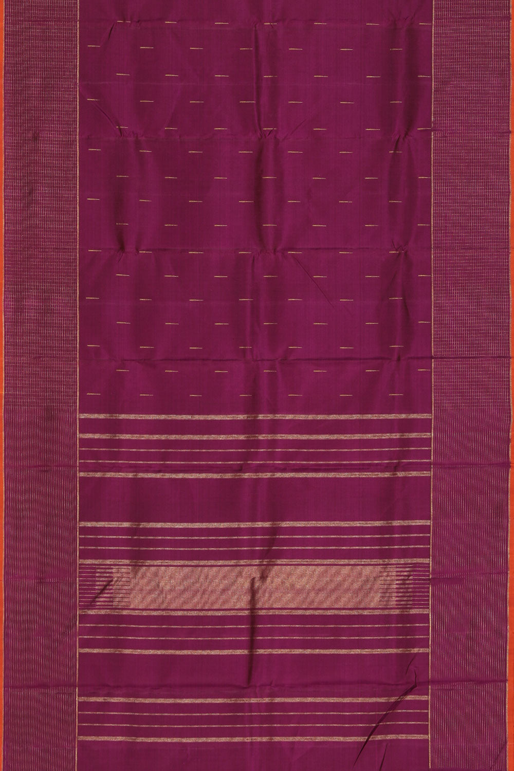 Collection of Kanchipuram Silk Violet Saree in a gallery layout