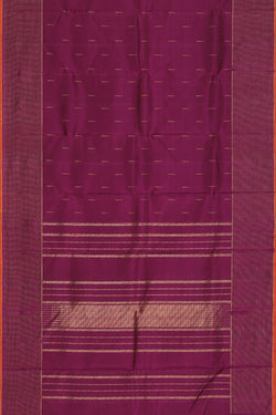 Collection of Kanchipuram Silk Violet Saree in a gallery layout