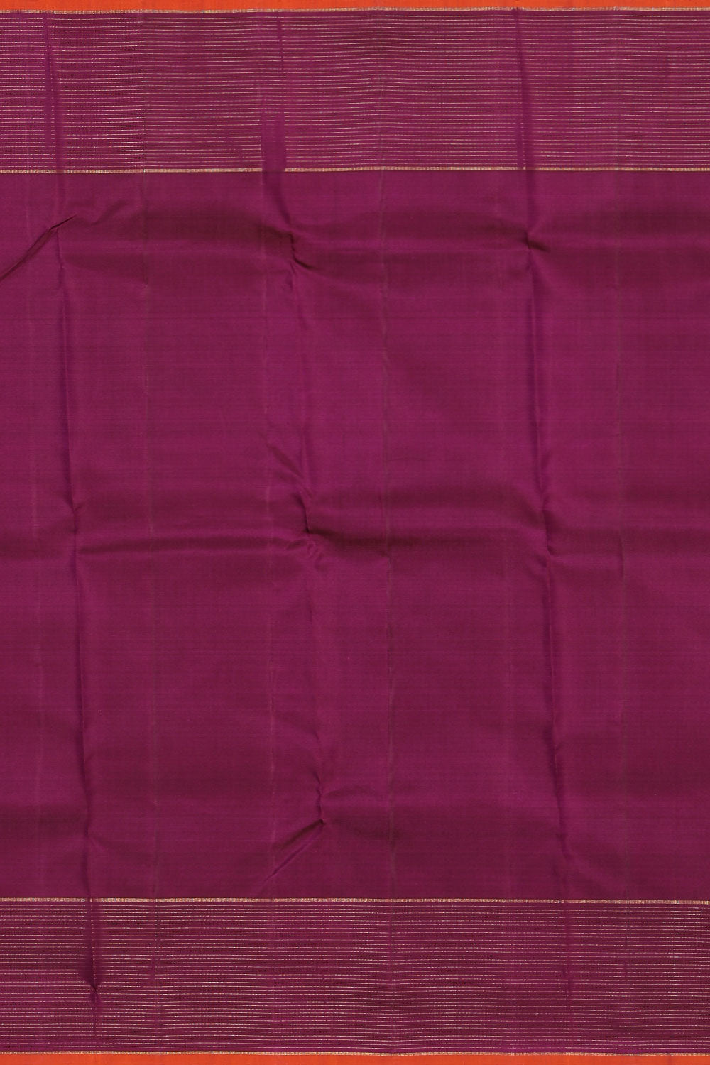 Collection of Kanchipuram Silk Violet Saree in a gallery layout