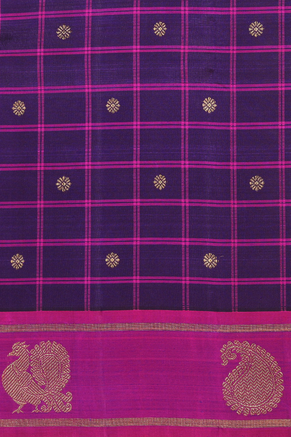 Collection of Kanchipuram Silk Orchid Violet Saree in a gallery layout