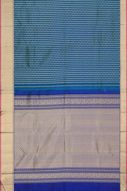 Image of Kanjivaram Silk Teal Green Saree