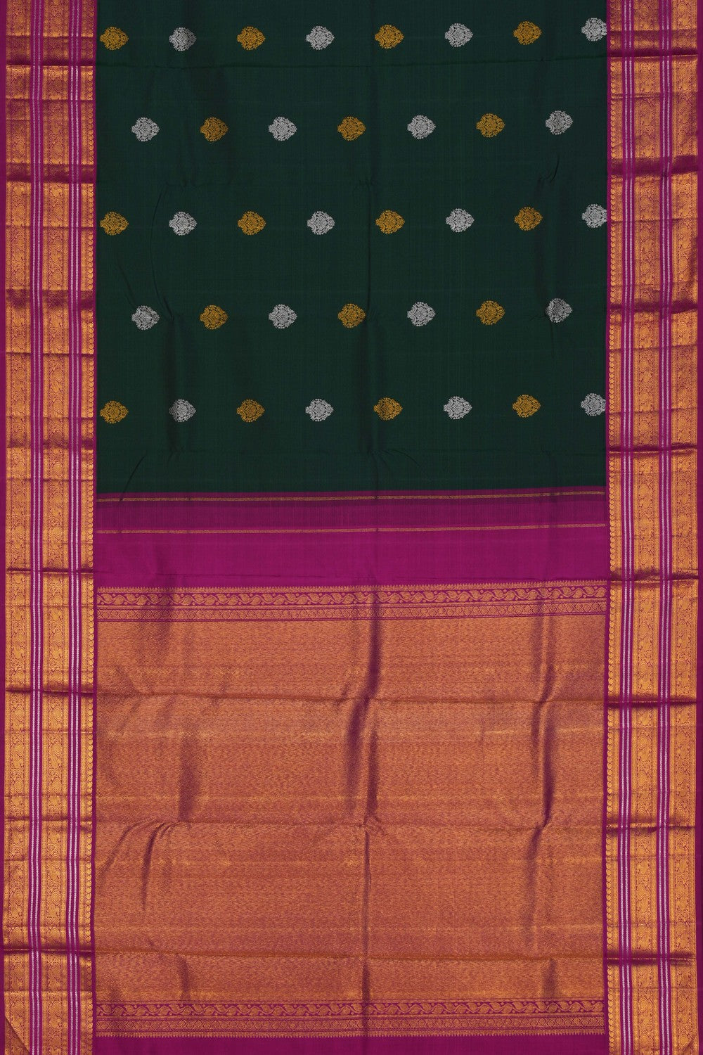Image of Kanchipuram Silk Green Saree