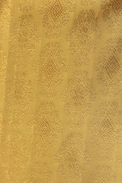 Image of Kanchipuram Silk Yellow Saree