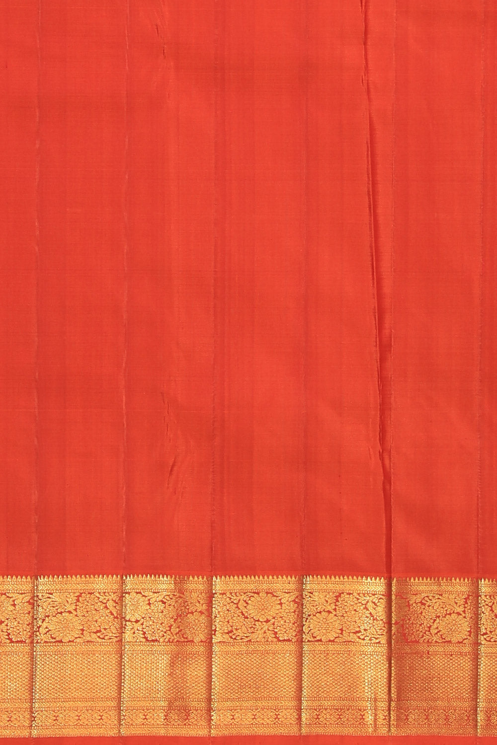 Kanjivaram Silk Orange Saree