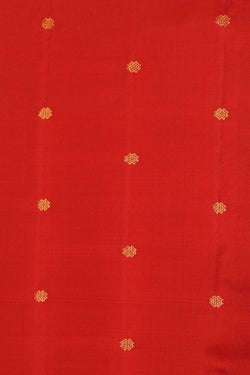 Image of Gadwal-Silk Red Saree