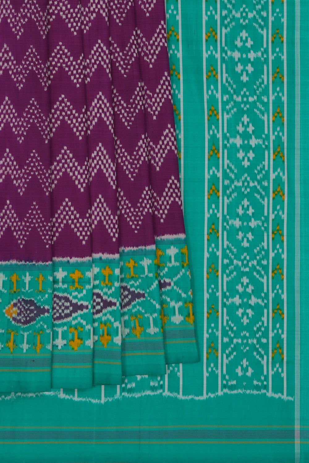 Image of Pochampally Ikat Silk Saree