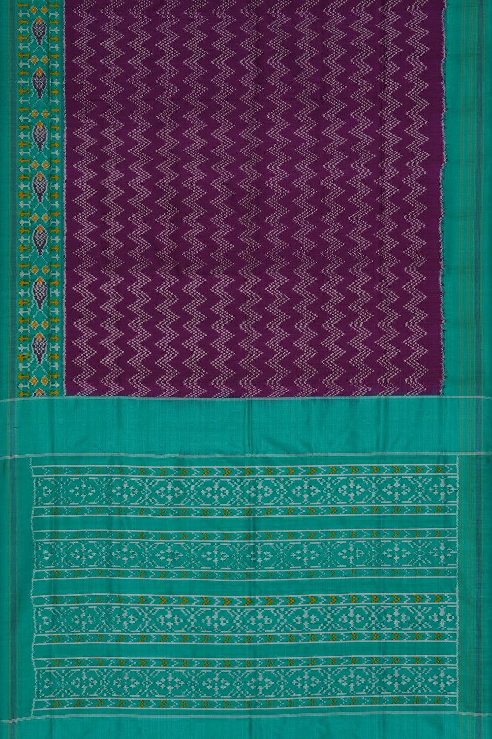Image of Pochampally Ikat Silk Saree