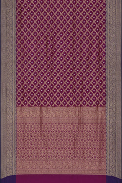 Collection of Banarasi Silk Magenta-Pink Saree in a gallery layout