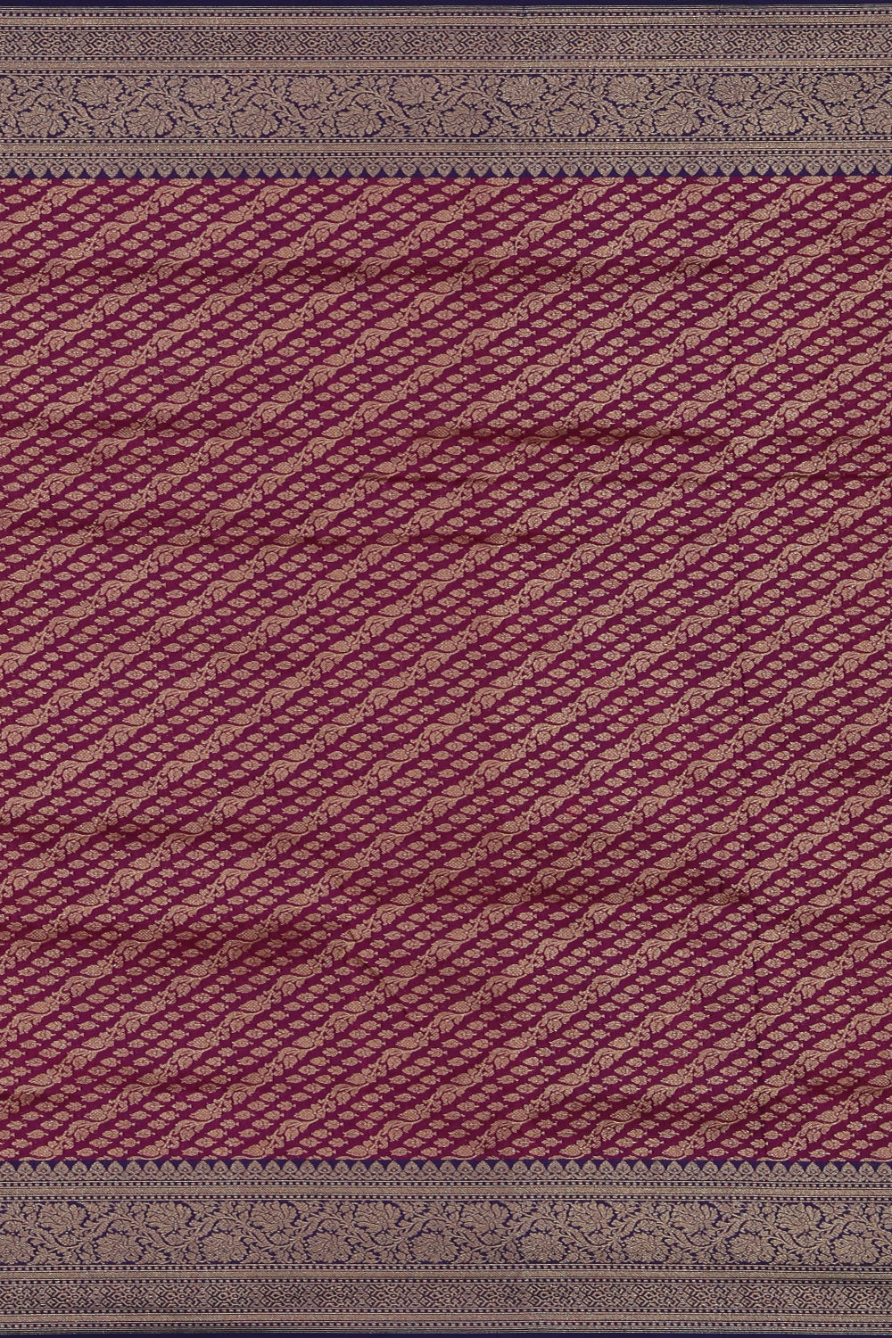 Image of Banarasi Silk Magenta-Pink Saree