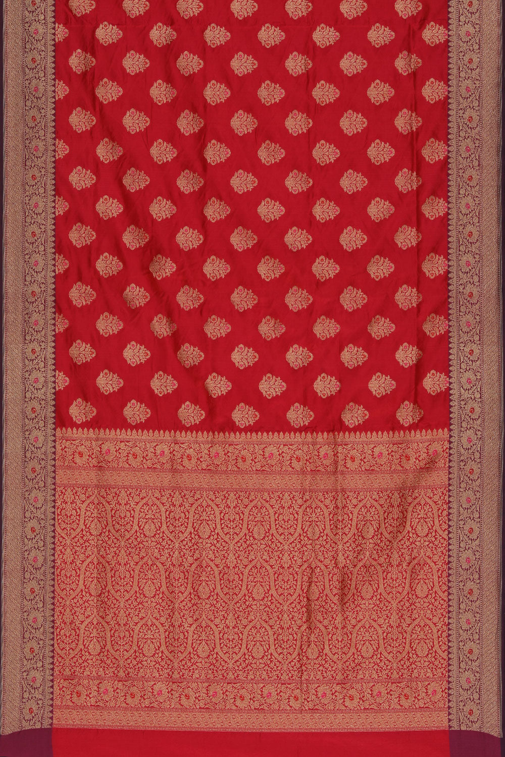 Collection of Banarasi Silk Fuchsia Pink Saree in a gallery layout