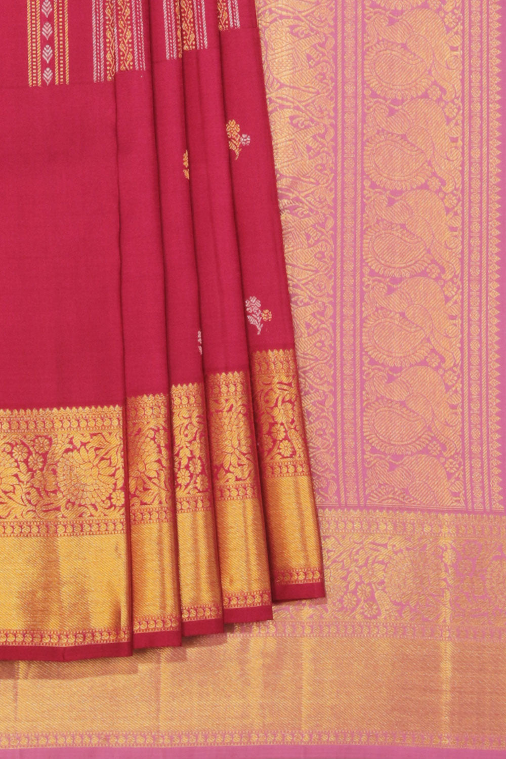 Collection of A Beautiful Pink Saree in a gallery layout