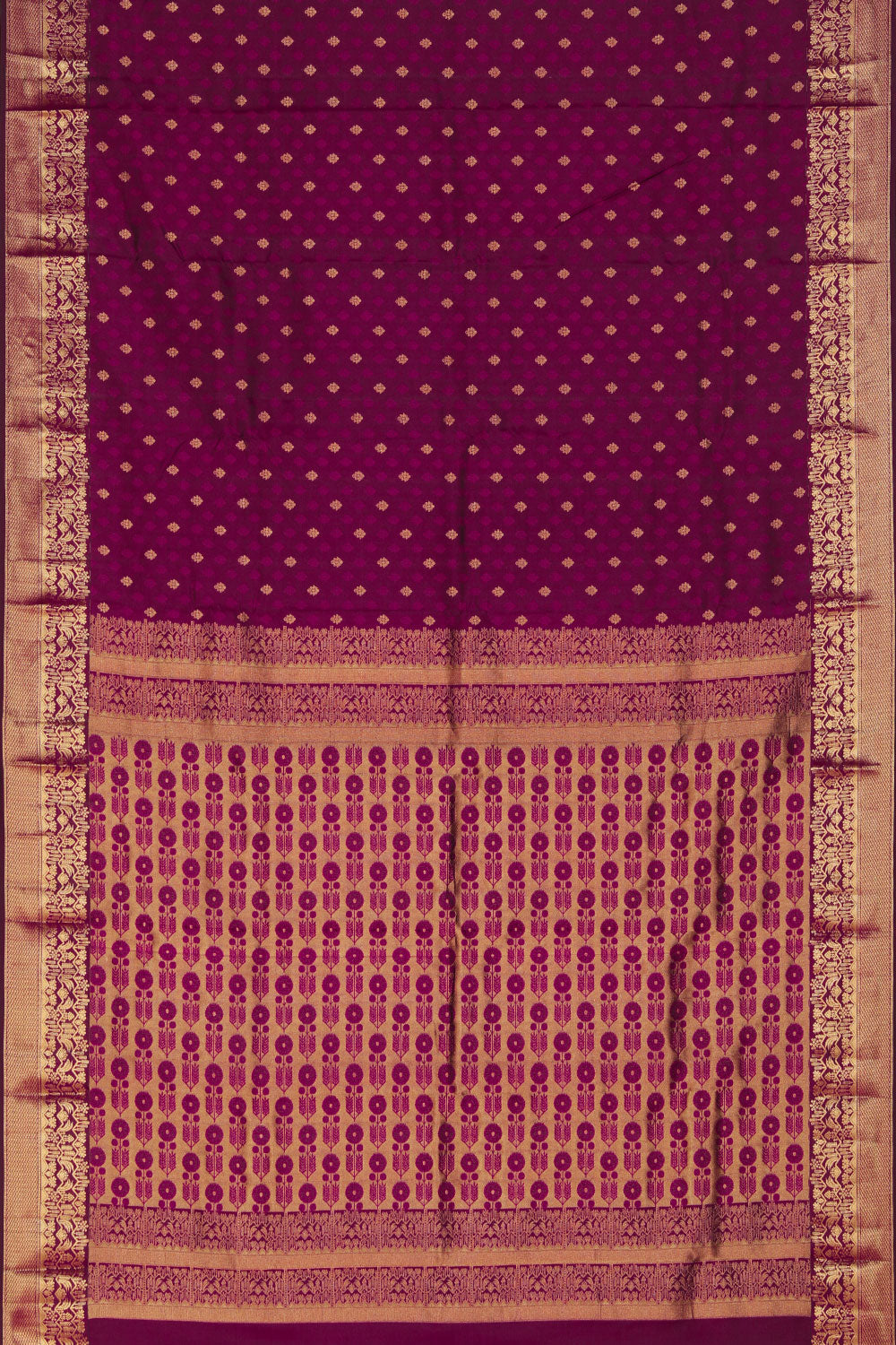 A Beautiful Plum-Pink Saree