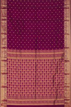 Image of A Beautiful Plum-Pink Saree