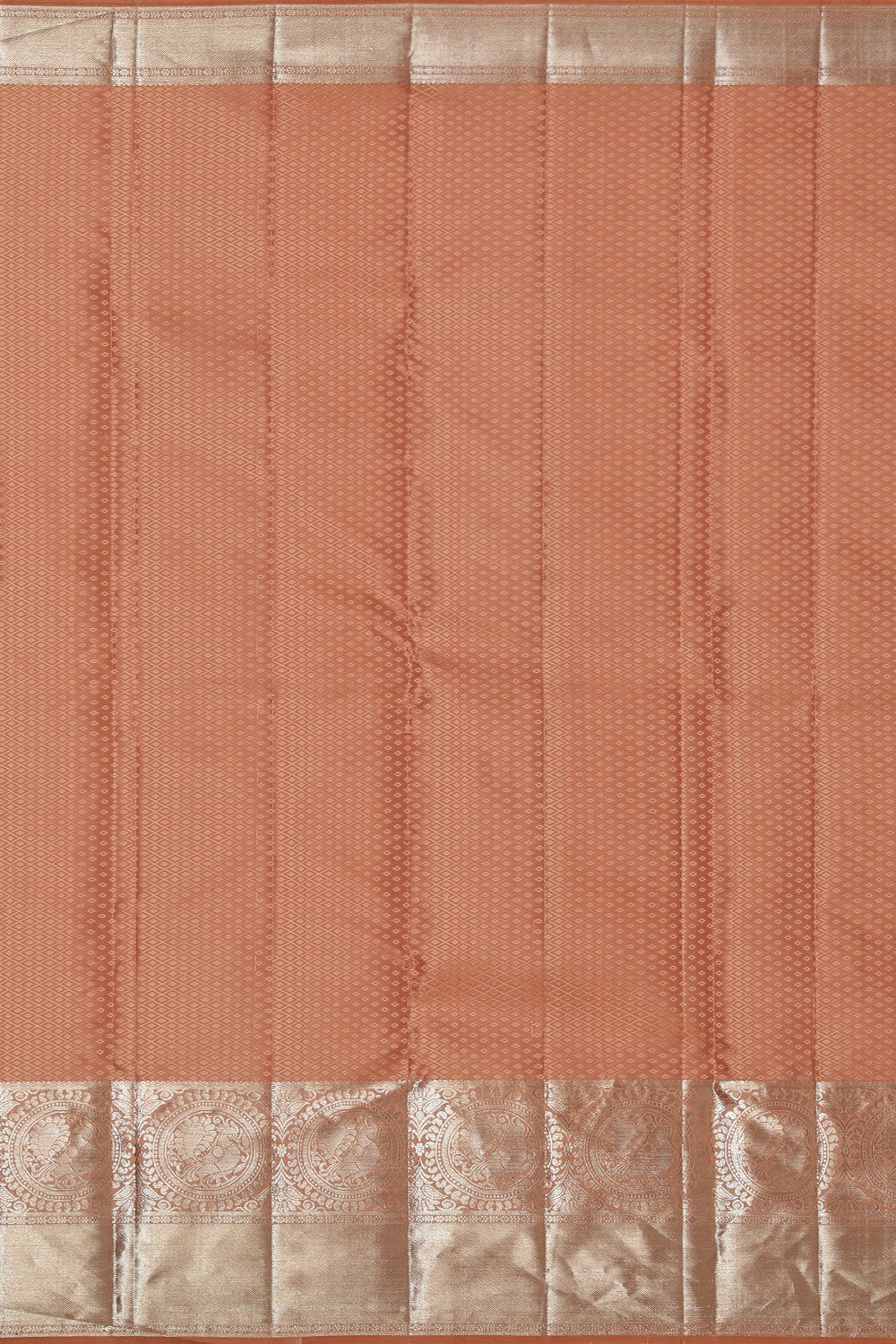 Collection of Kanchipattu Brocade Peach Saree in a gallery layout