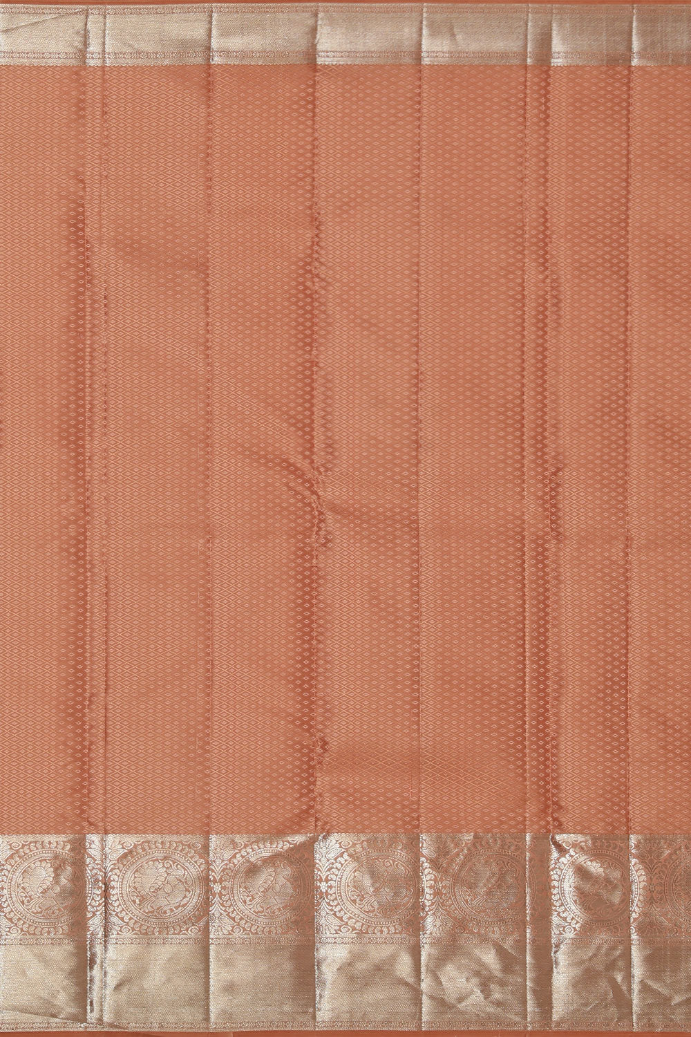 Image of Kanchipattu Brocade Peach Saree