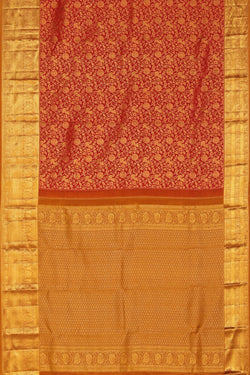 Image of Kanchipattu Brocade Red Saree