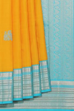 Image of Arani Silk Mustard Saree