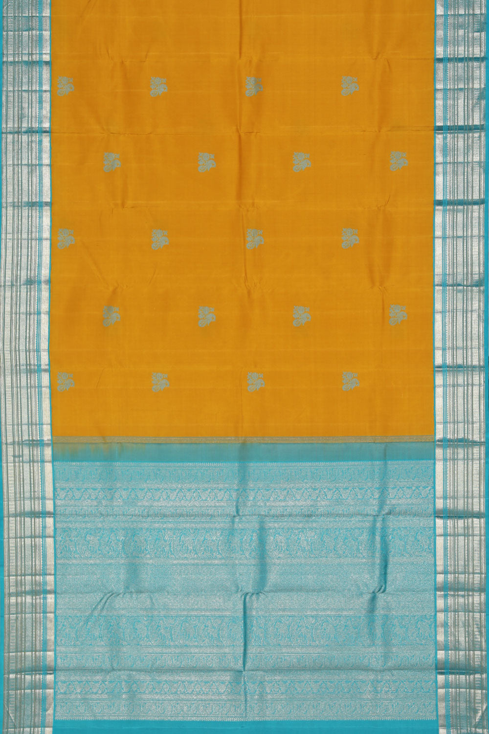 Arani Silk Mustard Saree