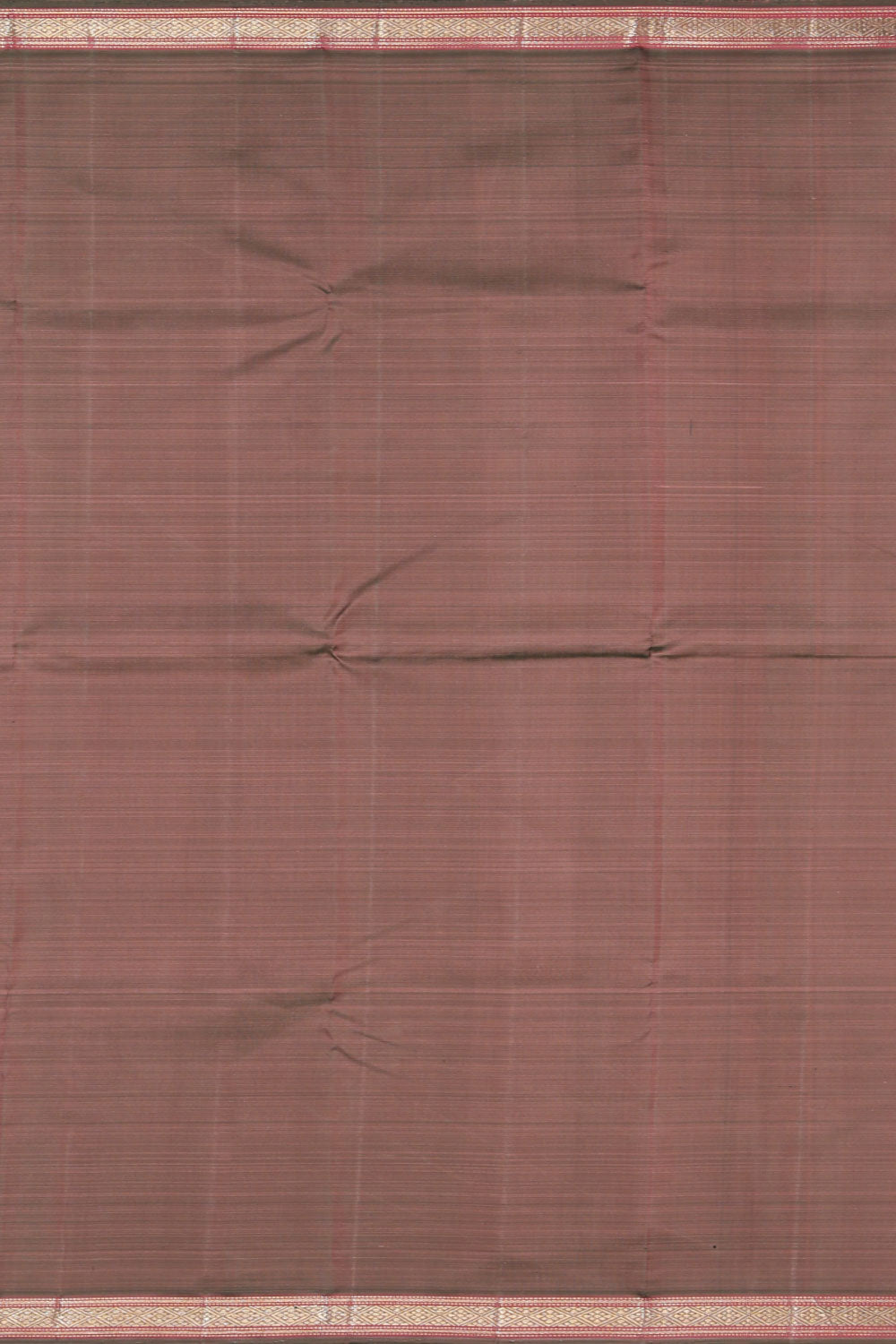 Image of Arani Silk Coral-Orange Saree