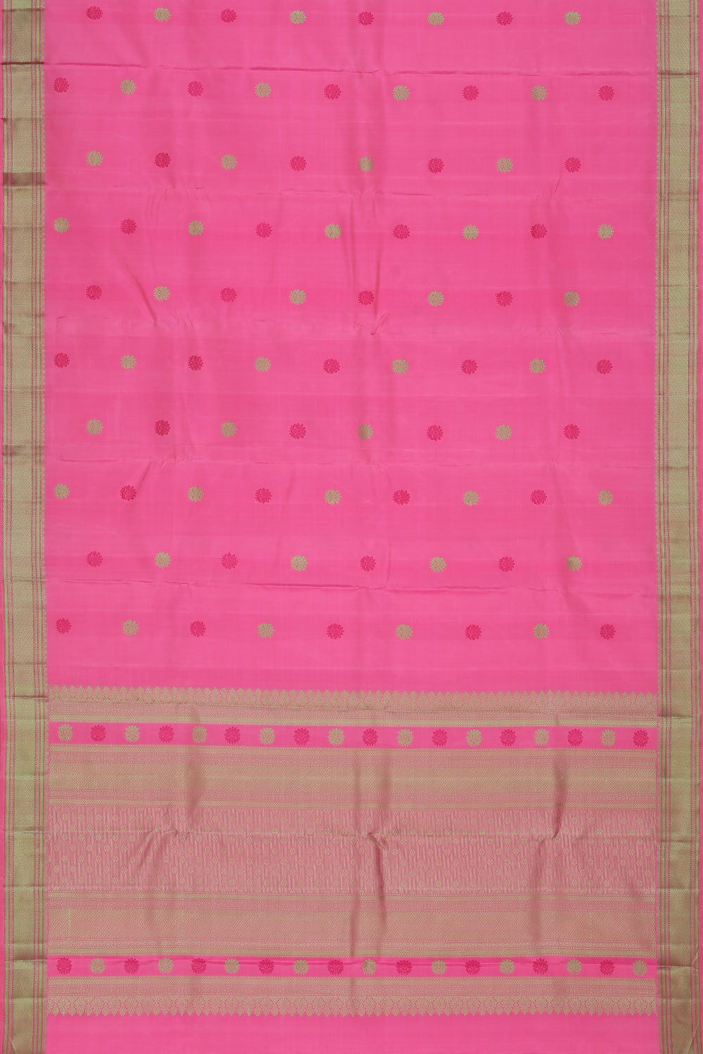 Image of Arani Silk Lotus-Pink Saree