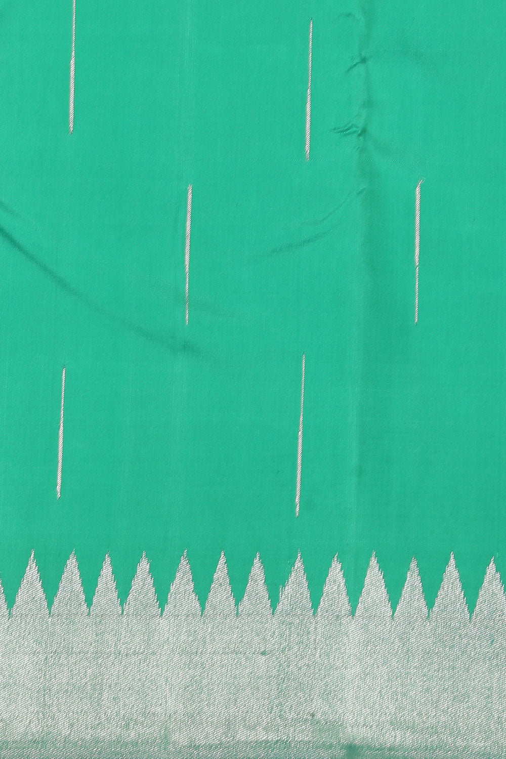 Collection of Arani Silk Green Saree in a gallery layout