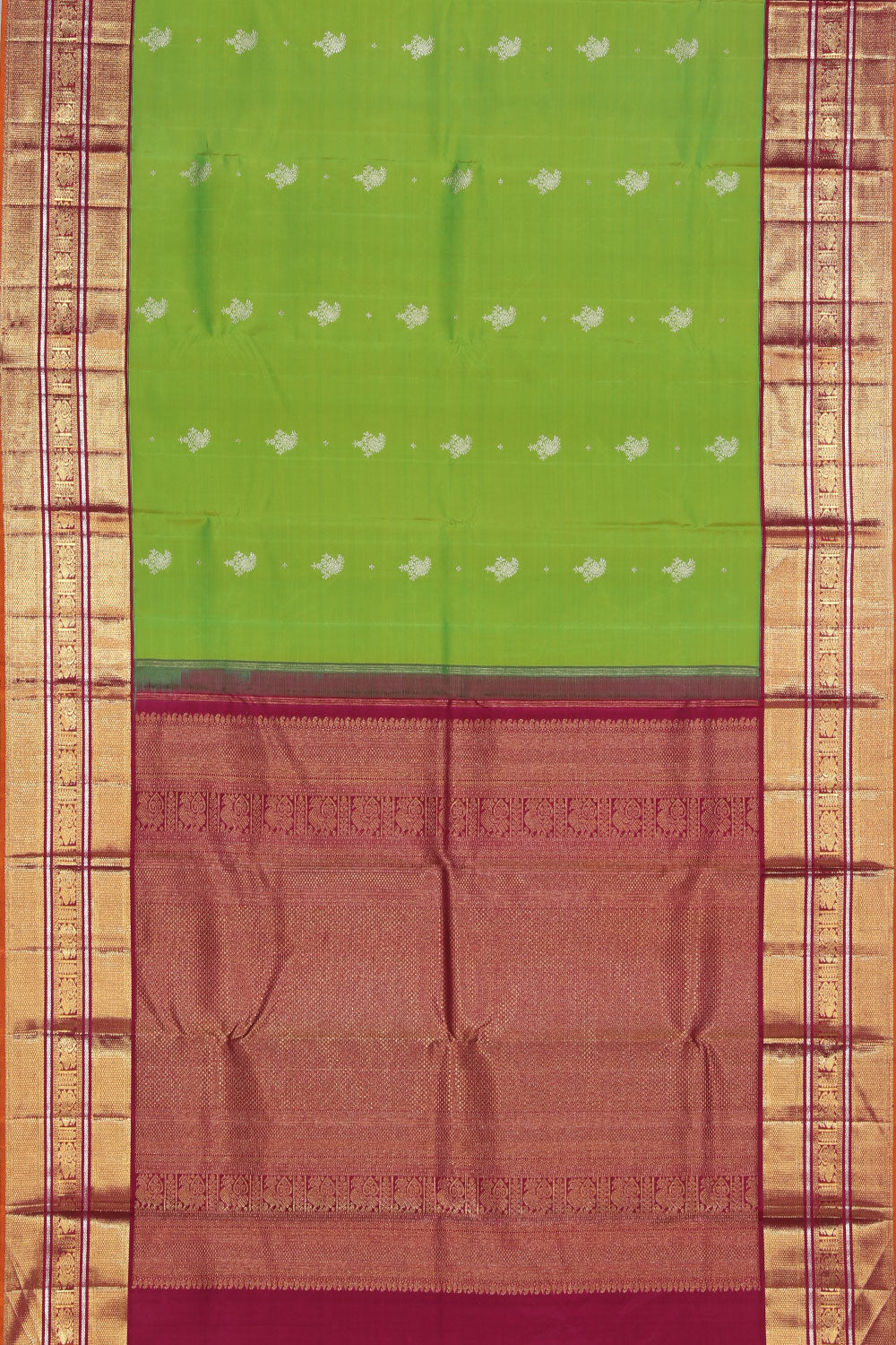 Arani Silk Green Saree