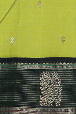 Image of Arani Silk Spring Green Saree