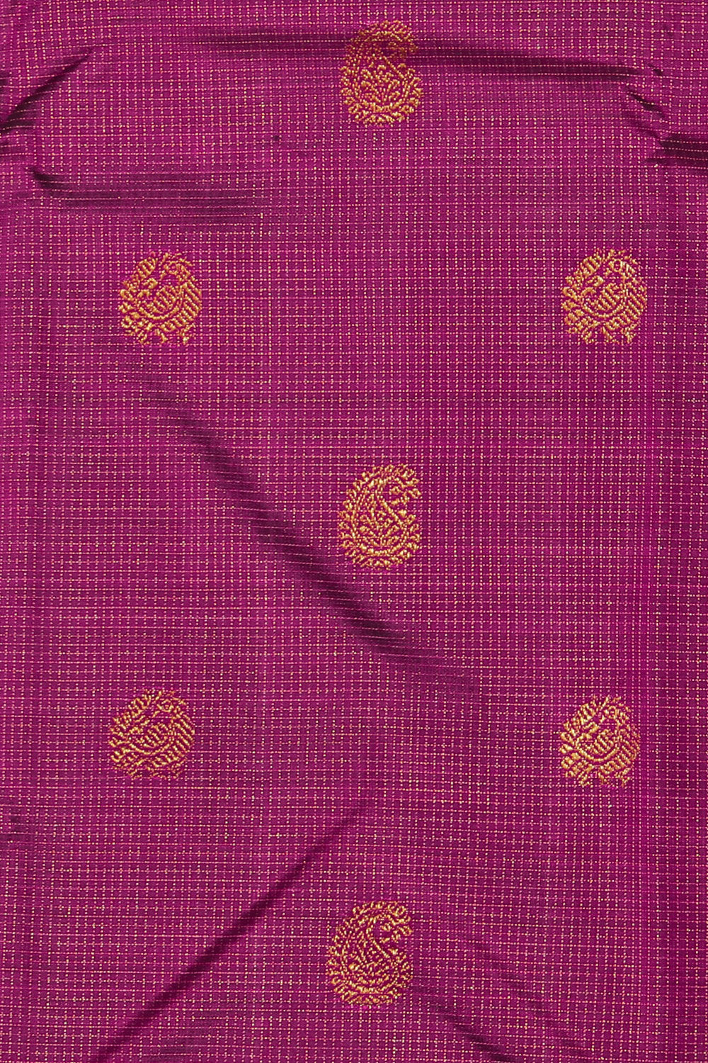 Collection of Kanchipuram Silk Violet Saree in a gallery layout