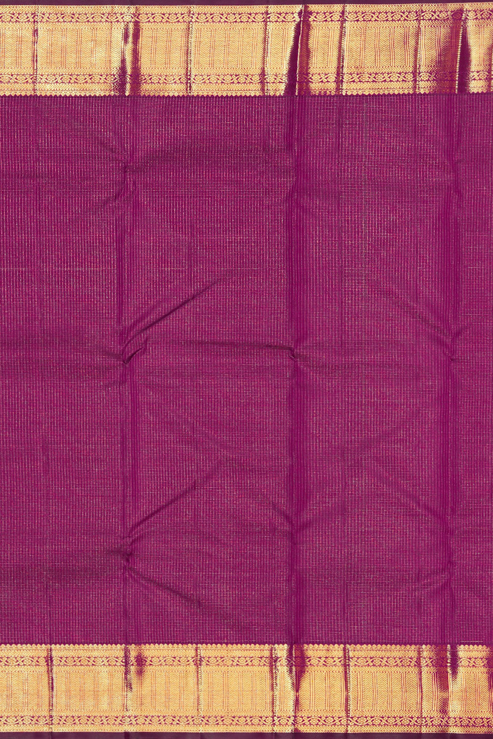 Collection of Kanchipuram Silk Violet Saree in a gallery layout